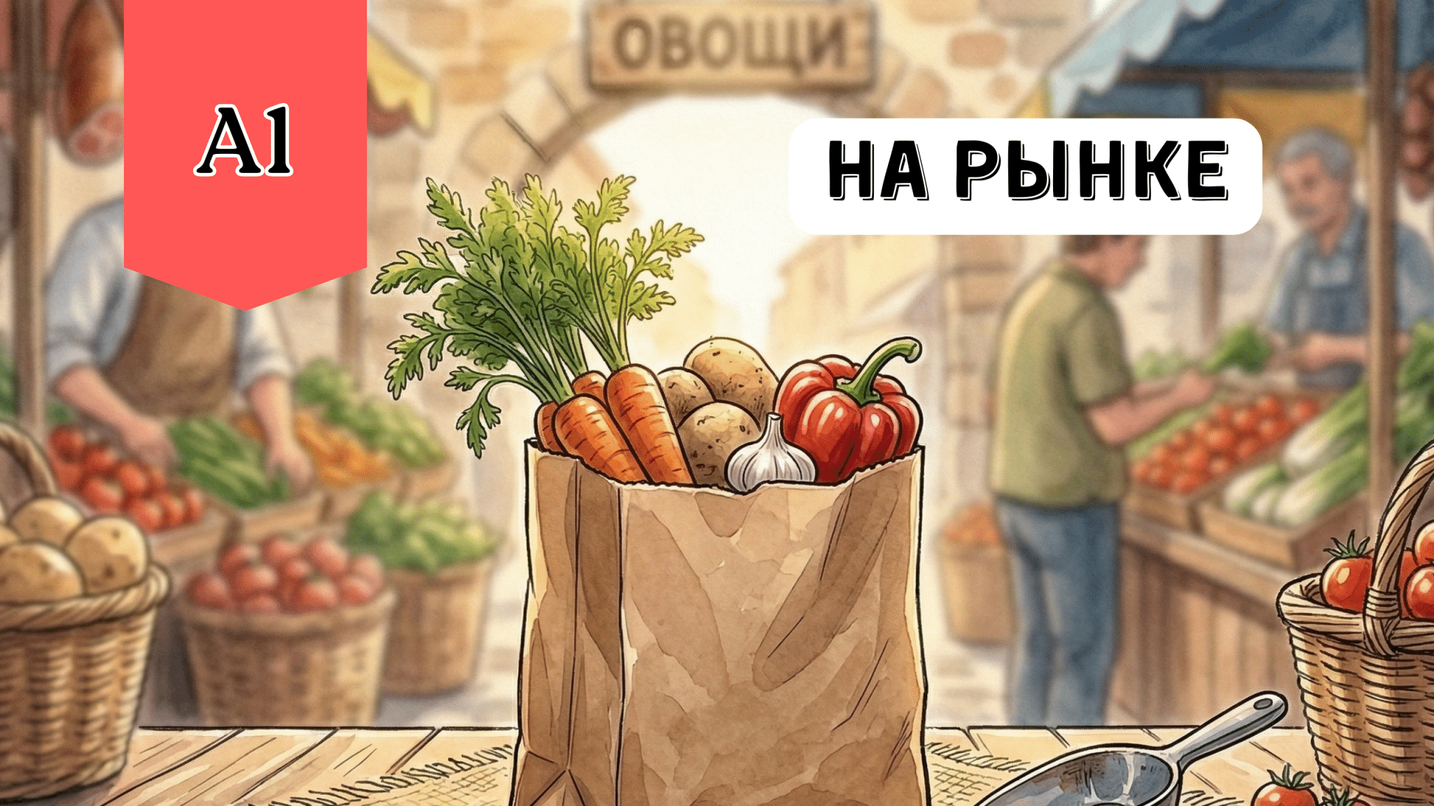 At the market